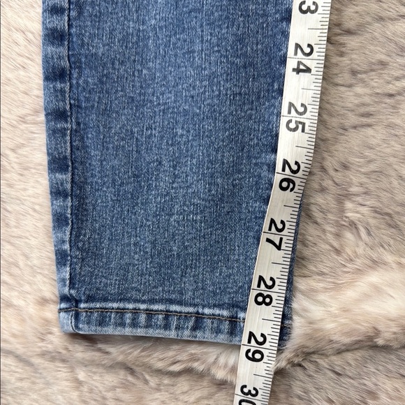 Forever 21 Blue Skinny Jeans High-Waisted Tapered - Picture 7 of 11